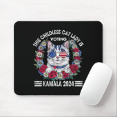 Chilless Cat Lady Is Voting Kamala Harris 2024 マウスパッド (マウス)