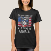 Chilless Cat Lady Is Voting Kamala Harris 2024 Us Tシャツ (正面)