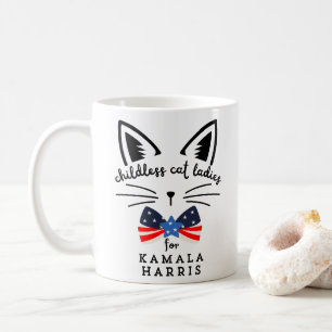 Chilless Cat Lady Kamala Harris 2024社長 コーヒーマグカップ