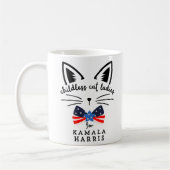 Chilless Cat Lady Kamala Harris 2024社長 コーヒーマグカップ (左)