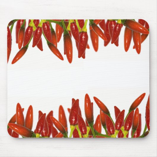 chilli frame with white space for text マウスパッド (正面)