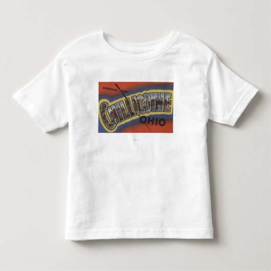 Chillicothe、オハイオ州-大きい手紙場面 トドラーTシャツ (正面)