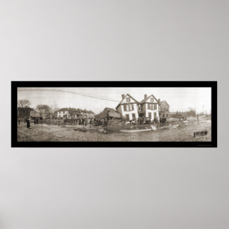 Chillicothe OH Flood写真1913 ポスター