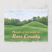 Chillicothe, Ohio Hopewell Ceremonial Earthworks ポストカード (正面)