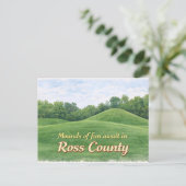 Chillicothe, Ohio Hopewell Ceremonial Earthworks ポストカード (スタンド正面)