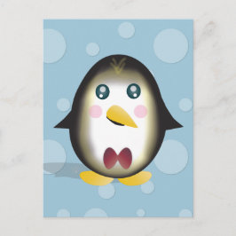 Chillinのペンギンの垂直郵便はがき ポストカード