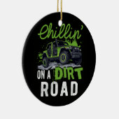 Chillin'の未舗装の道路の側にサイドutvオフロード セラミックオーナメント (右)