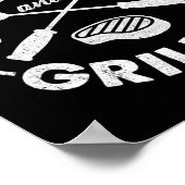 Chillin And Grillin Costume Funny Bbq Grilling Dad ポスター (角)