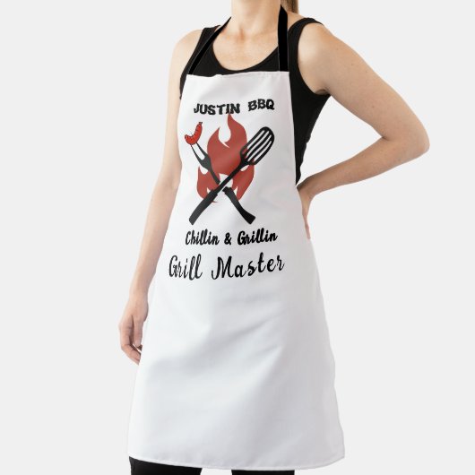 Chillin & Grillin personalized gift for dad .  エプロン (インサイチュ)