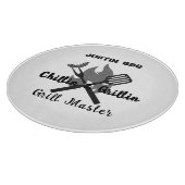 Chillin & Grillin personalized gift for dad .  カッティングボード (角)