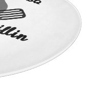 Chillin & Grillin personalized gift for dad .  カッティングボード (角)