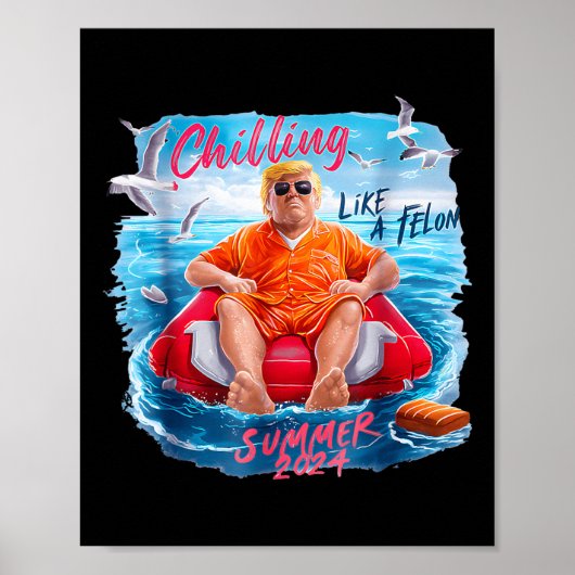 Chillin Like A Felon Summer 2024 90s 7月Tの4日 ポスター (正面)