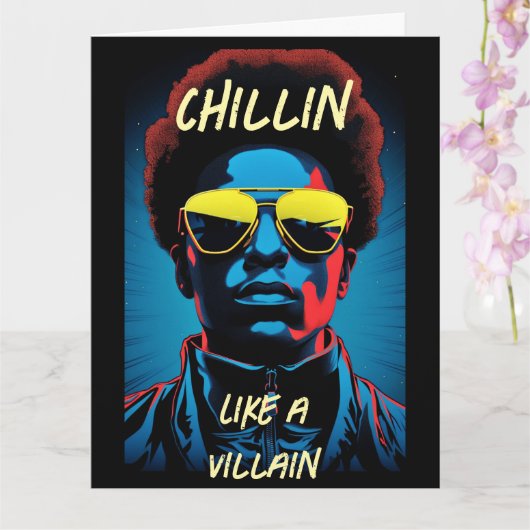 Chillin Like a Villain Greeting Card カード (蘭)