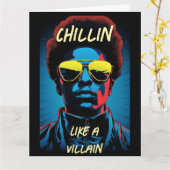 Chillin Like a Villain Greeting Card カード (黄色い花)