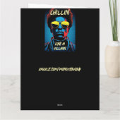 Chillin Like a Villain Greeting Card カード (裏面)