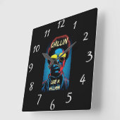 Chillin Like a Villain Wall Clock スクエア壁時計 (傾斜)