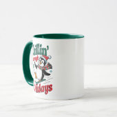 Chillin’ Penguin – Holiday Snow Fun マグカップ (正面左)