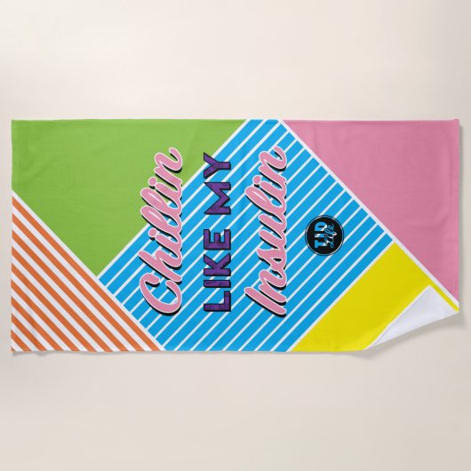 Chillin [Shorely] ビーチタオル (正面)