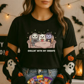 Chillin’ With My Creeps Shirt; Cute Halloween Tシャツ