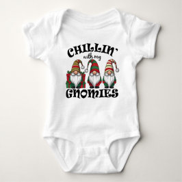 Chillin with my Gnomies Hanging Out Gnome ベビーボディスーツ