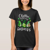 Chillin With My Gnomies Leopard St Patrick Day Iri Tシャツ (正面)