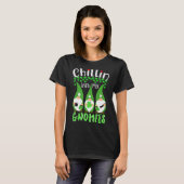 Chillin With My Gnomies, St. Patrick Day格言Ga Tシャツ (正面フル)
