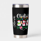 Chillin’ with My Snowmies 保温保冷タンブラー (背面)