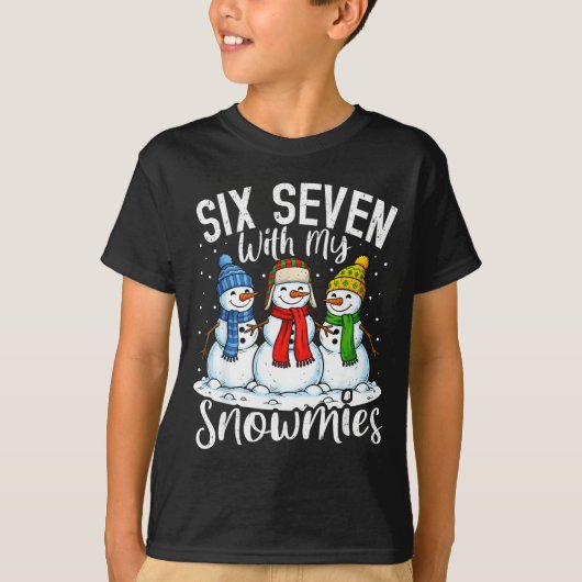 Chillin With My Snowmies Funny Snowman 67 Christma Tシャツ (正面)