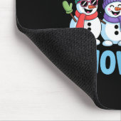 Chillin With My Snowmies Funny Winter Snow Friends マウスパッド (コーナー)