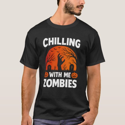 Chilling Designs _ Unique Halloween Apparel Tシャツ (正面)