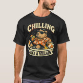 Chilling Like a Villain Funny Bear Summer Pool  Tシャツ (正面)