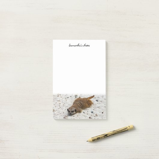 Chillin'Meerkat Post-Itメモ ポストイット (デスク上)