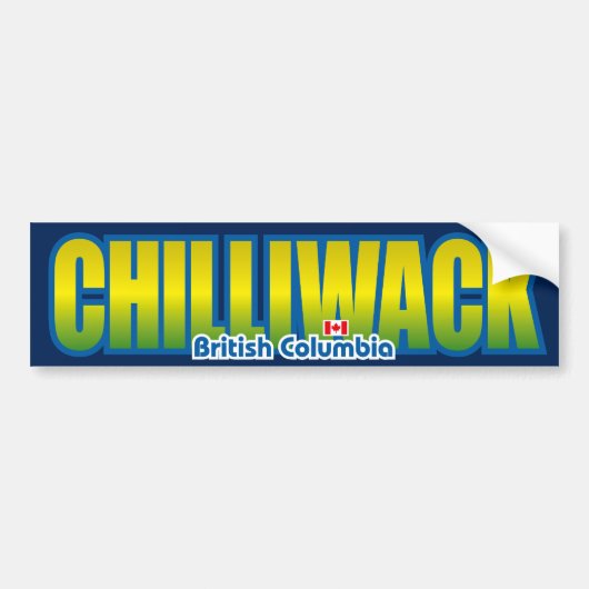 Chilliwackのバンパー バンパーステッカー (正面)