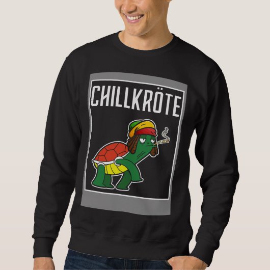 Chillkröte Couple Weed スウェットシャツ (正面)