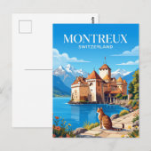 Chillon Castle Switzerland ポストカード (正面/裏面)