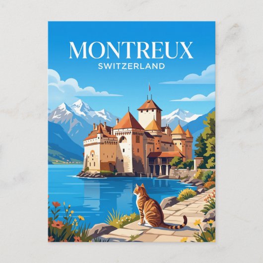 Chillon Castle Switzerland ポストカード (正面)