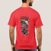 Chills and Thrills Halloween Werewolf Skateboard Tシャツ (裏面)