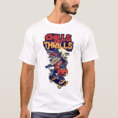  Chills & Thrills Spooky Halloween Graphic Tee Tシャツ (正面)