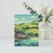 Chiloé Island Chile Travel ポストカード (スタンド正面)