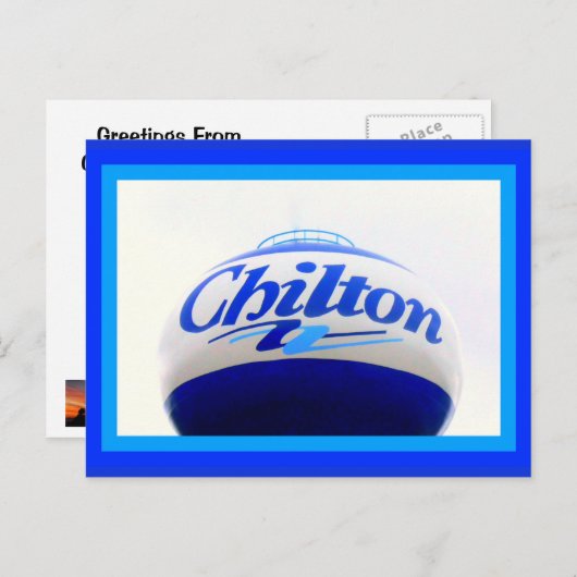 Chilton Wisconsinポストカードからの挨拶 ポストカード (正面/裏面)