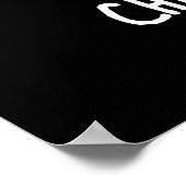 Chim-Pants-ZeeチンパンジーおもしろいモンキープンダークBG ポスター (角)