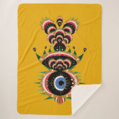 Chimera – フィッシュバードシェルパ毛布 シェルパブランケット (正面)