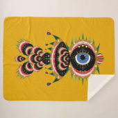 Chimera – フィッシュバードシェルパ毛布 シェルパブランケット (正面(横))