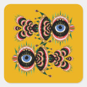 Chimera – フィッシュバードスクエアステッカー スクエアシール (正面)