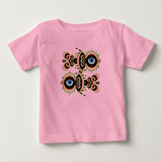 Chimera – フィッシュバードベビーTシャツ ベビーTシャツ (正面)