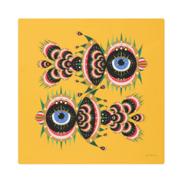 Chimera – フィッシュバード16x16メタルプリント メタルプリント