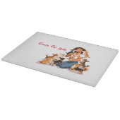 Chimigos - Crazy Chi Lady - Chihuahua  カッティングボード (角)