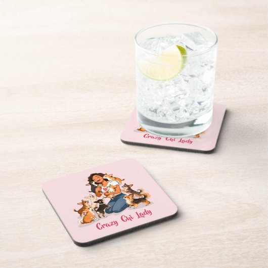 Chimigos - Crazy Chi Lady - Chihuahua  コースター (右側)