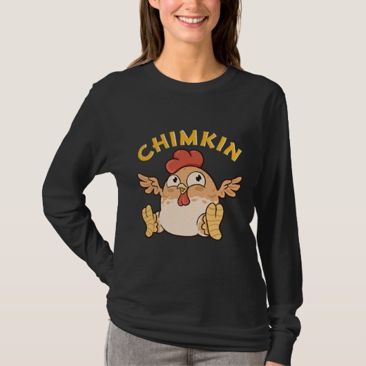 Chimkin Fat Derpy Chicken Meme   Tシャツ (正面)