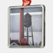 Chimney and Water Tower (by Charles Demuth)セラミ メタルオーナメント (左)
